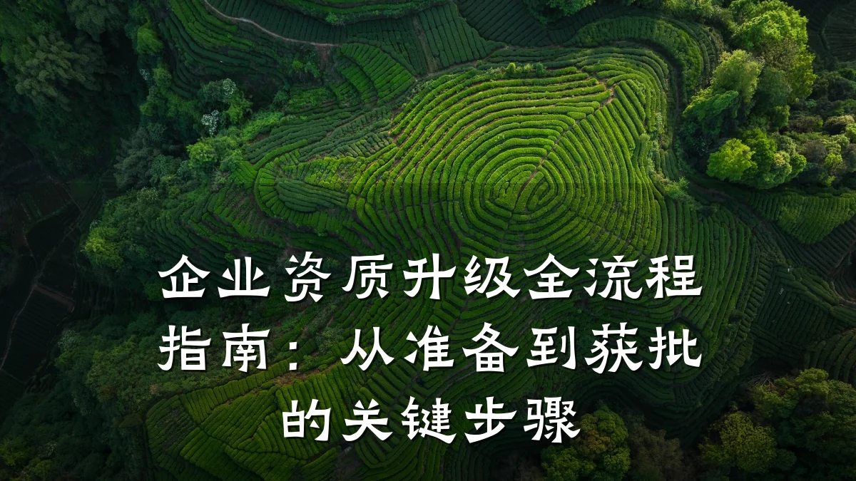 企业资质升级全流程指南：从准备到获批的关键步骤