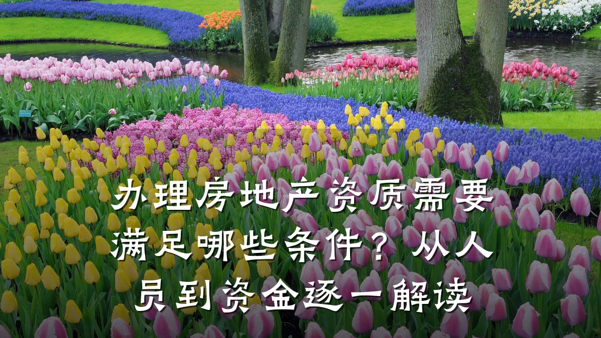 办理房地产资质需要满足哪些条件？从人员到资金逐一解读