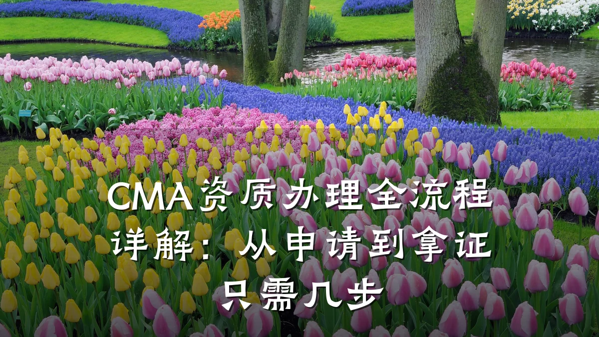 CMA资质办理全流程详解：从申请到拿证只需几步