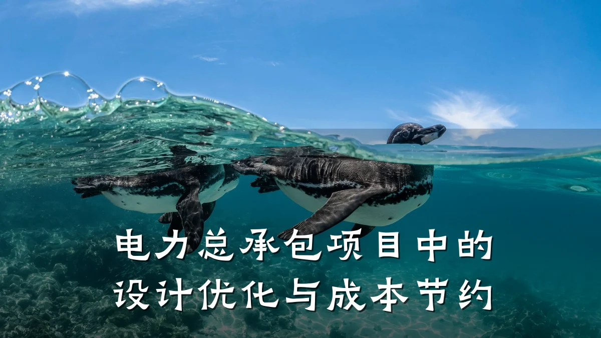 电力总承包项目中的设计优化与成本节约