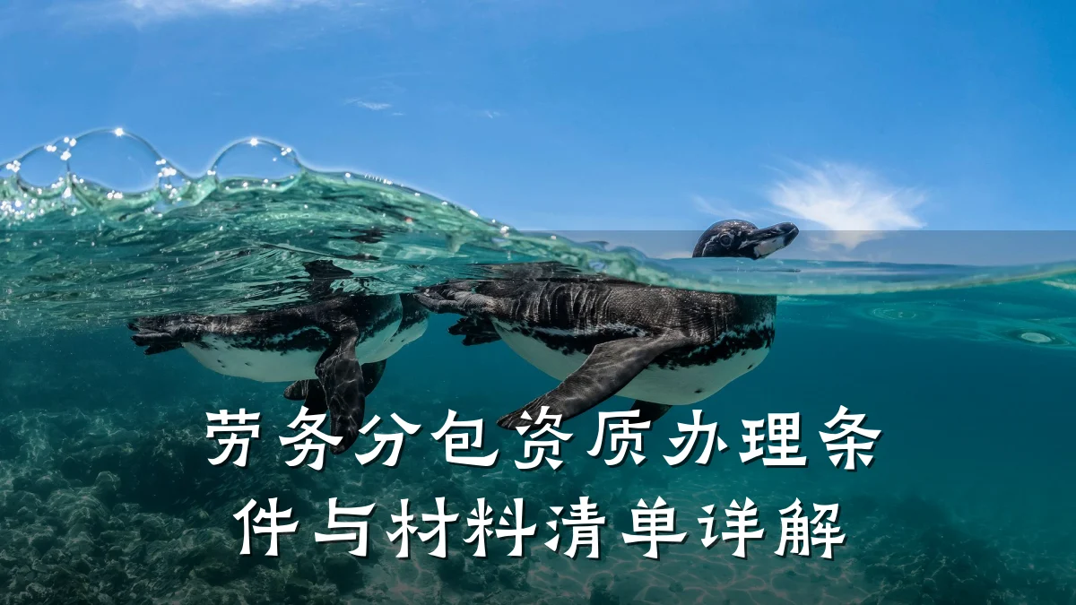 劳务分包资质办理条件与材料清单详解