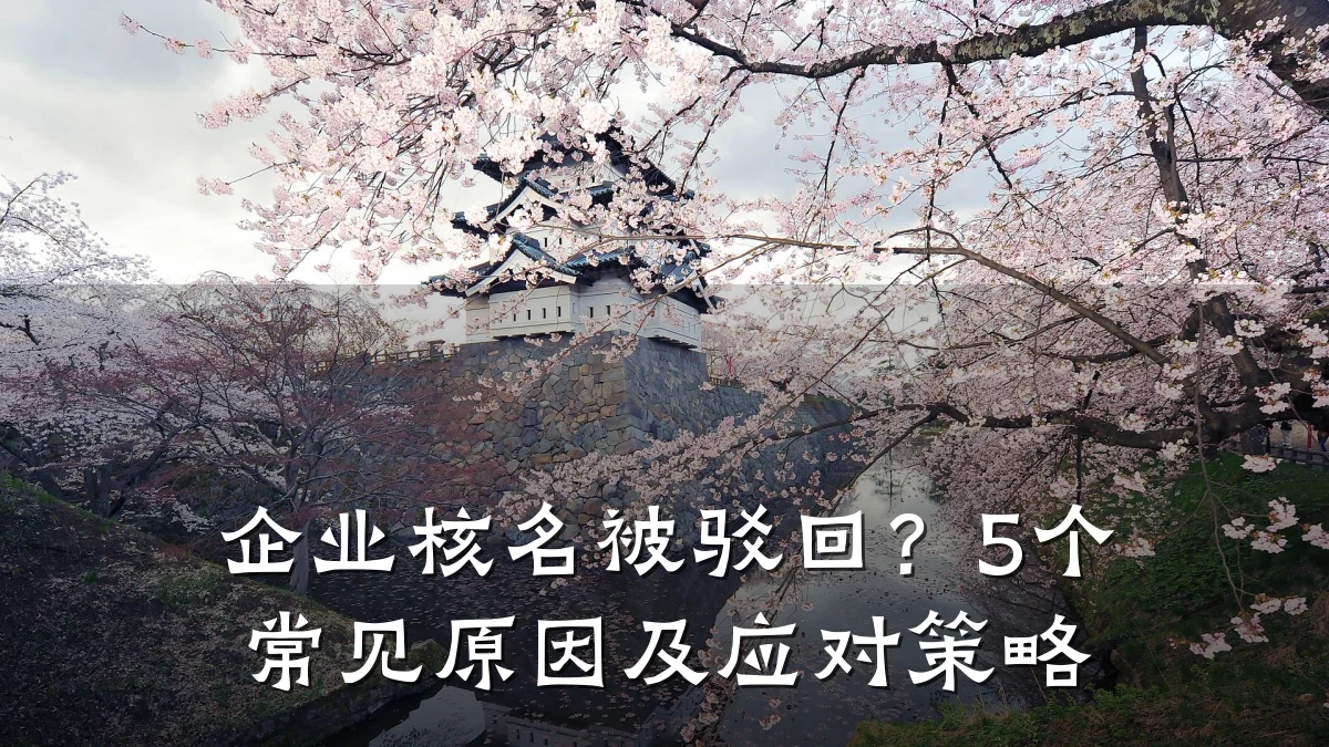 企业核名被驳回？5个常见原因及应对策略