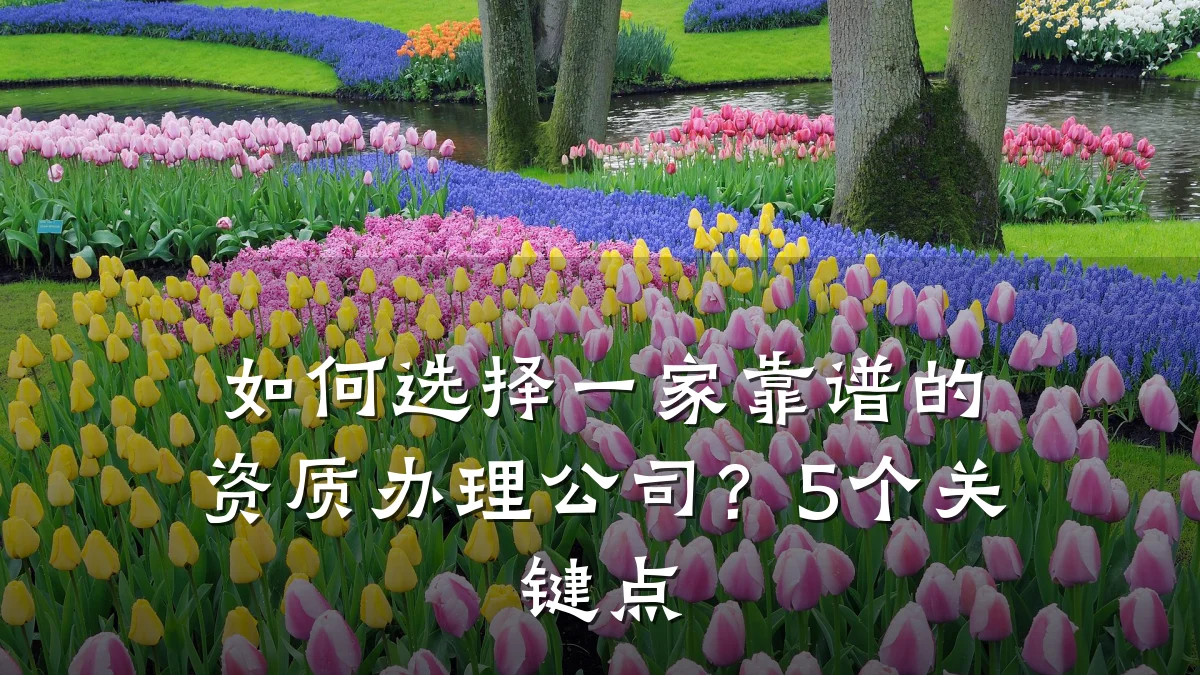 如何选择一家靠谱的资质办理公司？5个关键点
