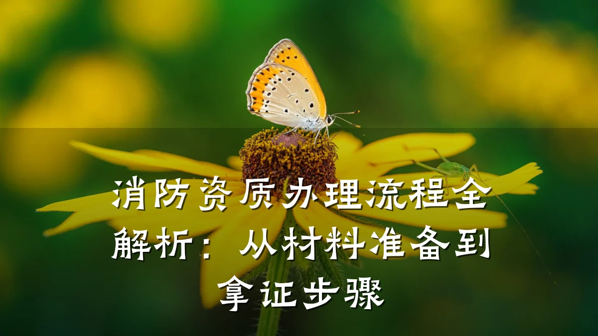 消防资质办理流程全解析:从材料准备到拿证步骤