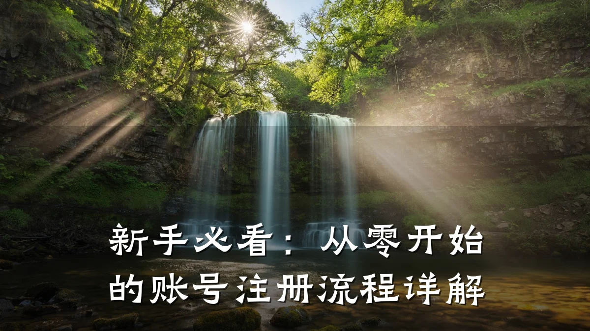 新手必看：从零开始的账号注册流程详解