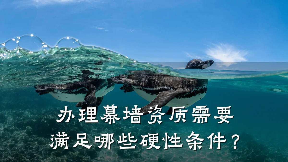 办理幕墙资质需要满足哪些硬性条件？