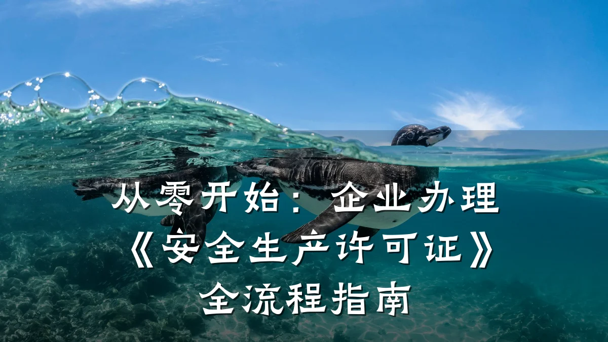 从零开始:企业办理《安全生产许可证》全流程指南