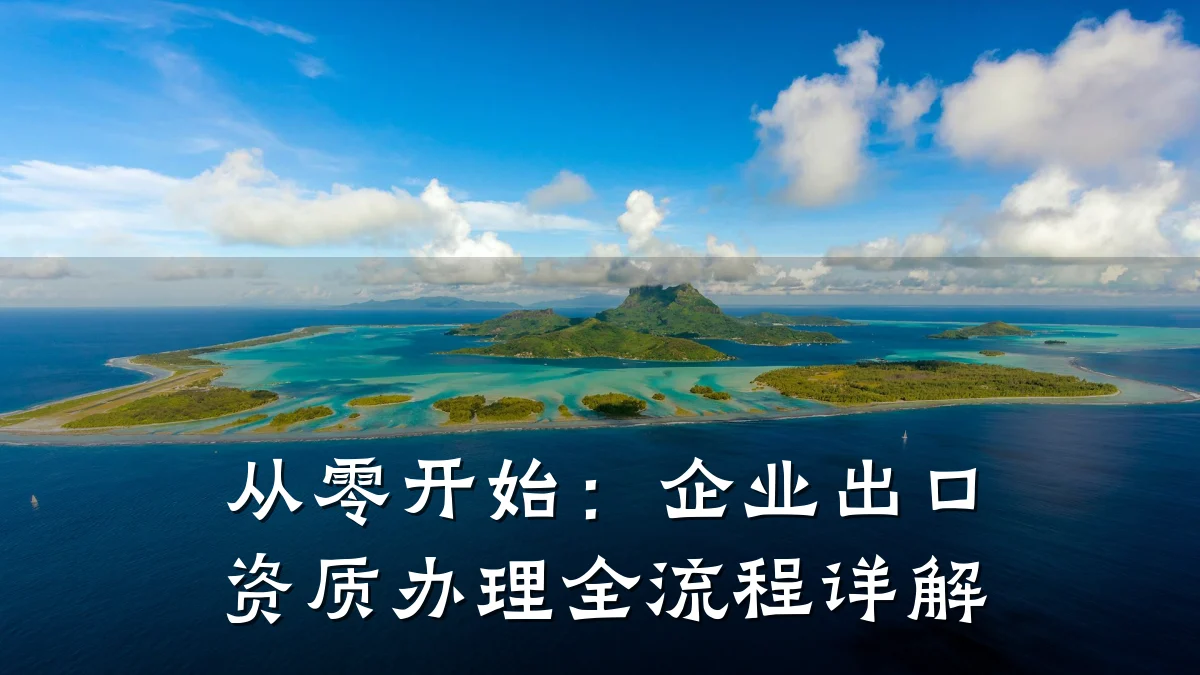 从零开始：企业出口资质办理全流程详解