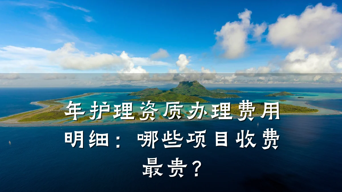 年护理资质办理费用明细:哪些项目收费最贵?