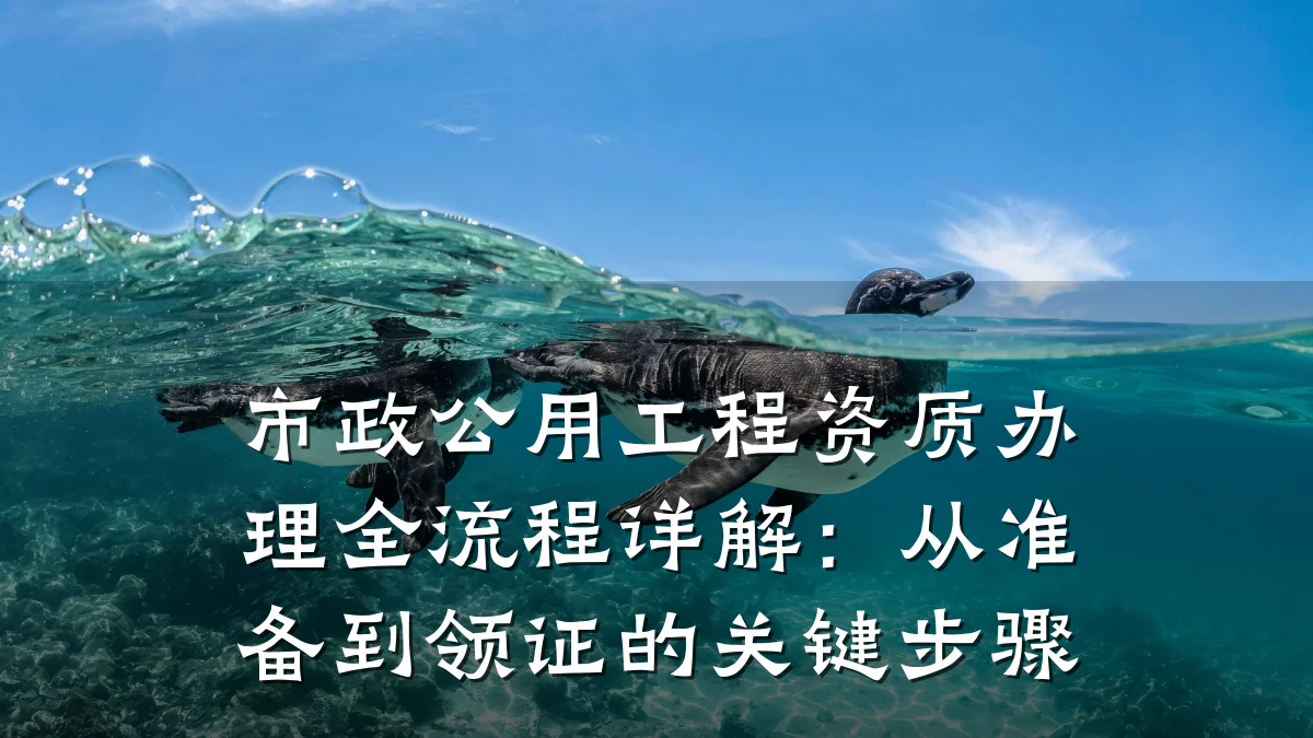 市政公用工程资质办理全流程详解:从准备到领证的关键步骤
