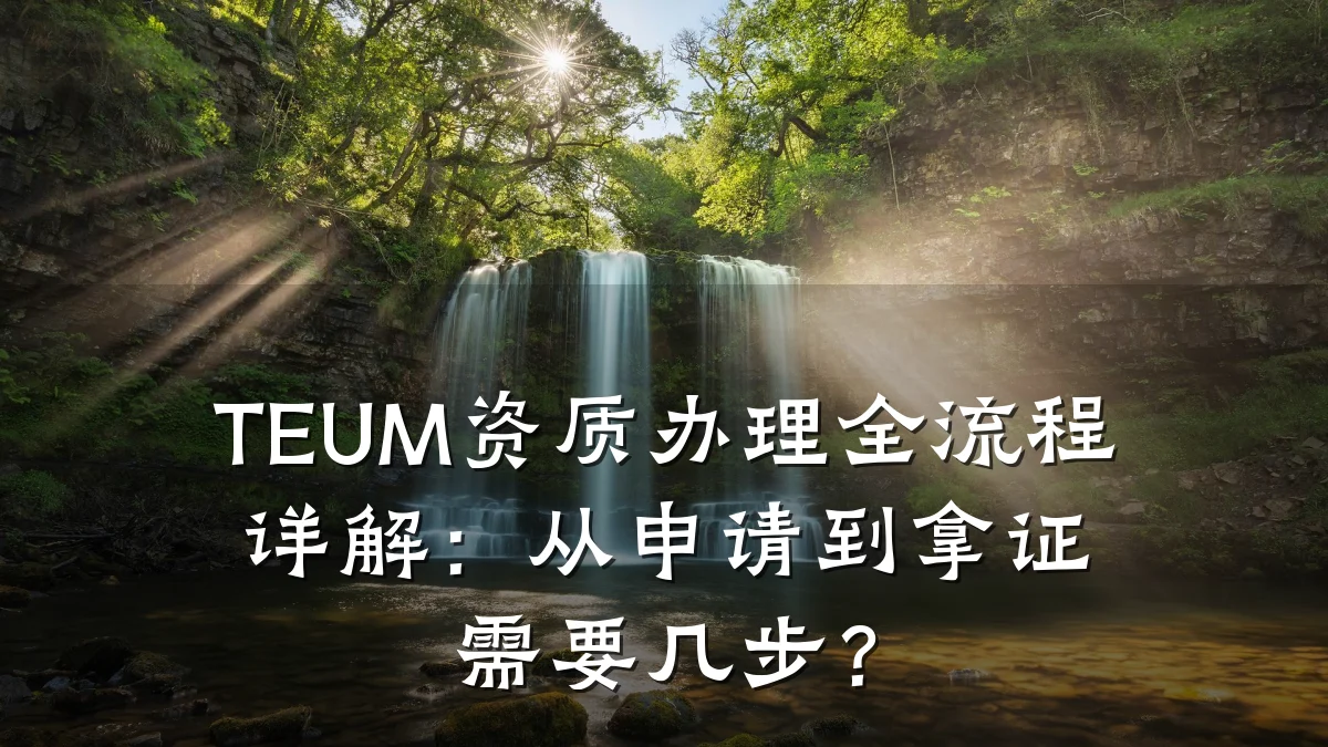 TEUM资质办理全流程详解：从申请到拿证需要几步？