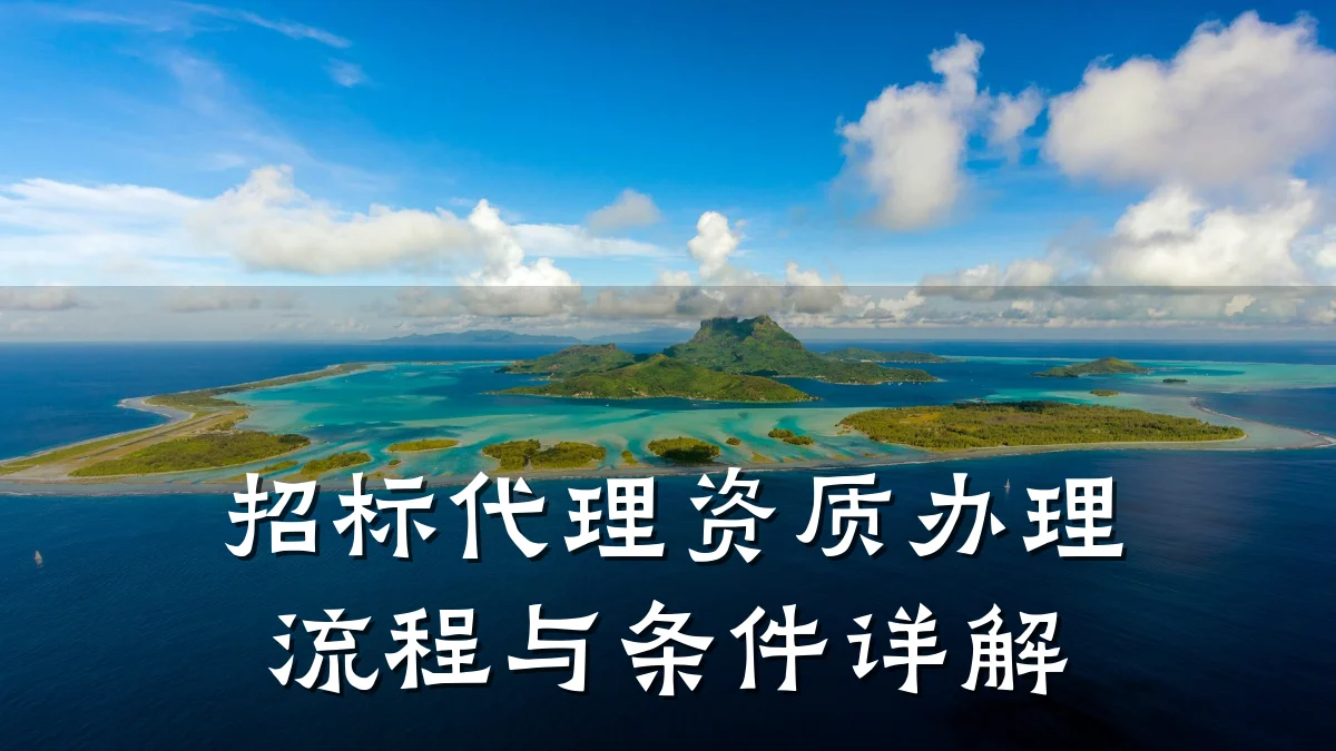 招标代理资质办理流程与条件详解