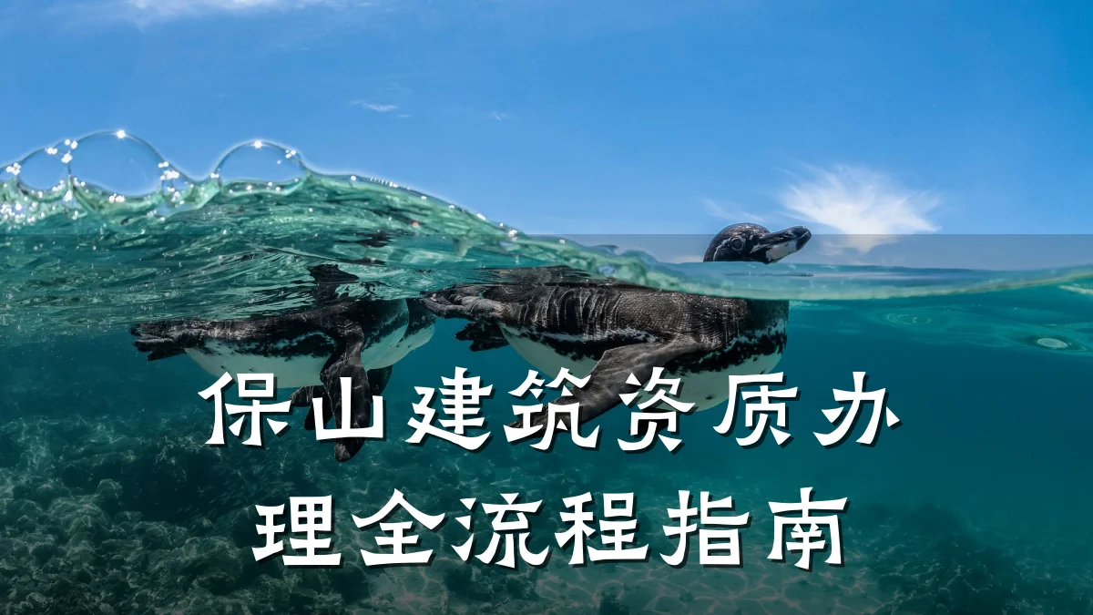 保山建筑资质办理全流程指南