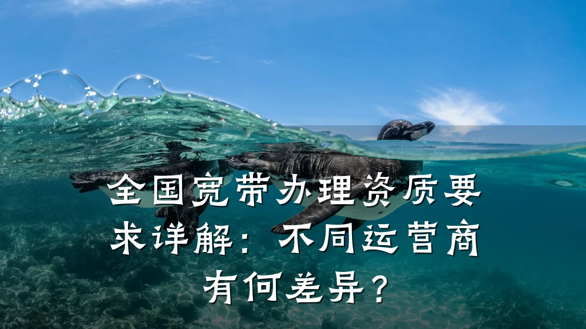 全国宽带办理资质要求详解：不同运营商有何差异？