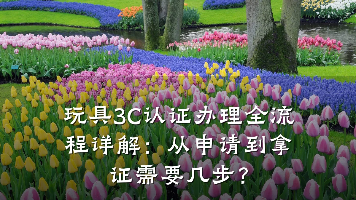 玩具3C认证办理全流程详解：从申请到拿证需要几步？