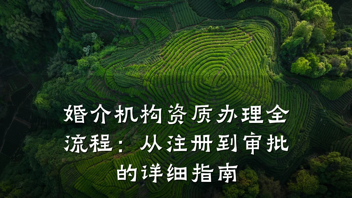 婚介机构资质办理全流程：从注册到审批的详细指南