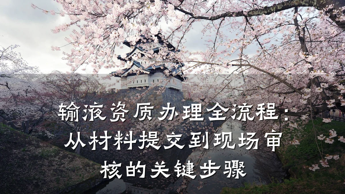 输液资质办理全流程：从材料提交到现场审核的关键步骤