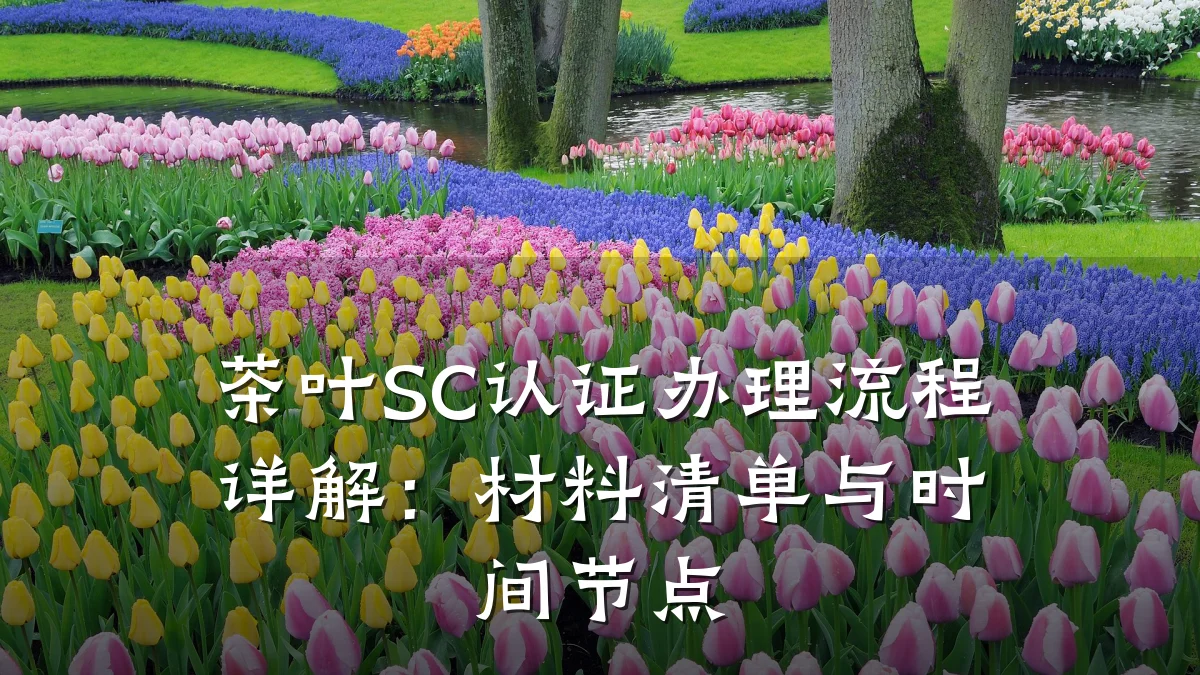 茶叶SC认证办理流程详解:材料清单与时间节点