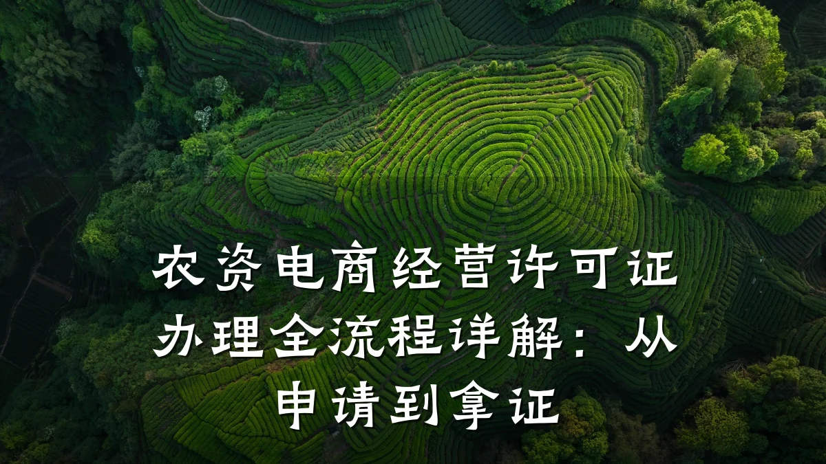 农资电商经营许可证办理全流程详解：从申请到拿证