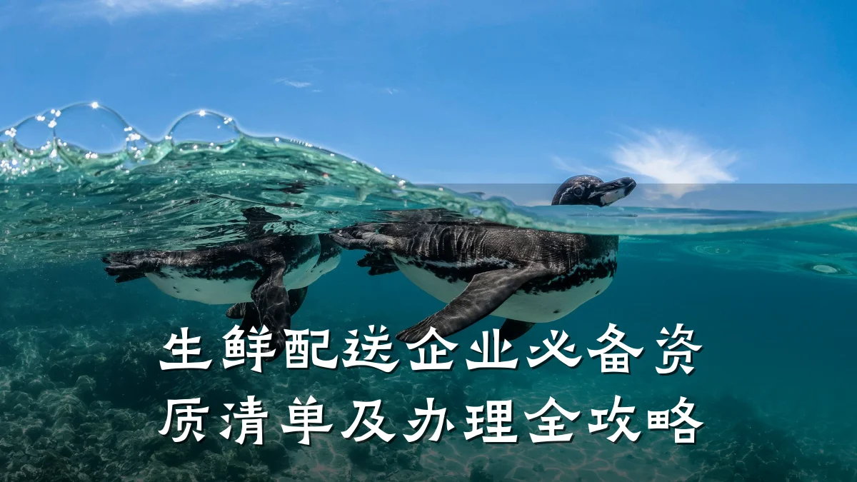 生鲜配送企业必备资质清单及办理全攻略