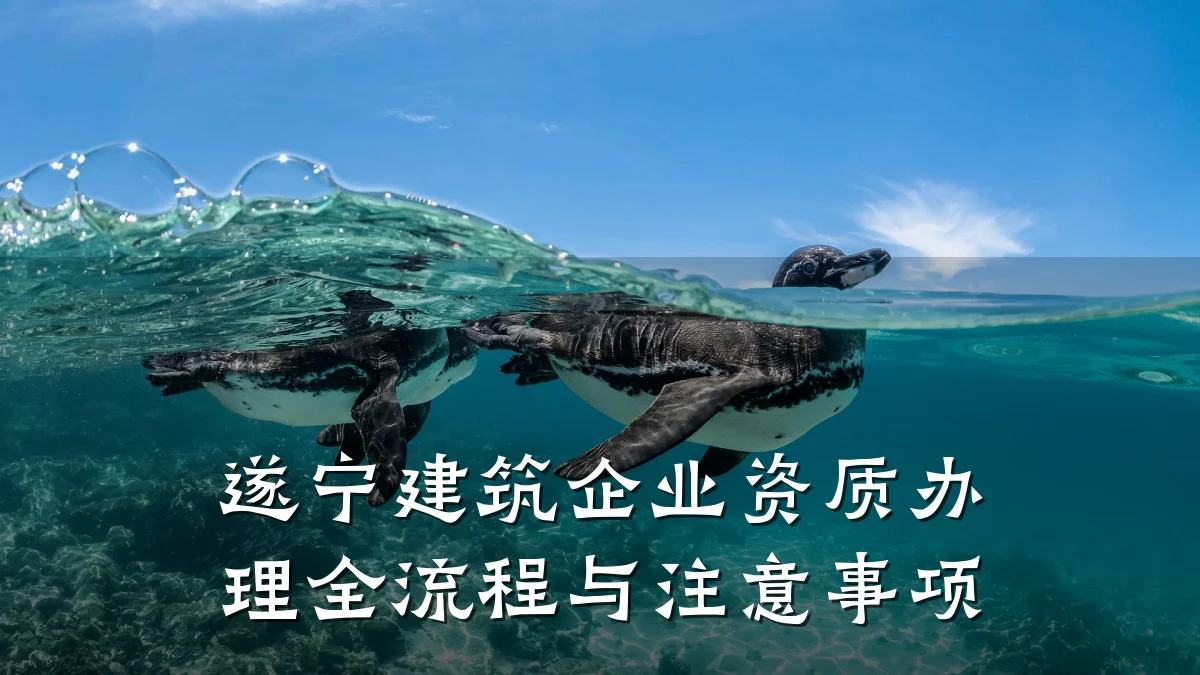 遂宁建筑企业资质办理全流程与注意事项