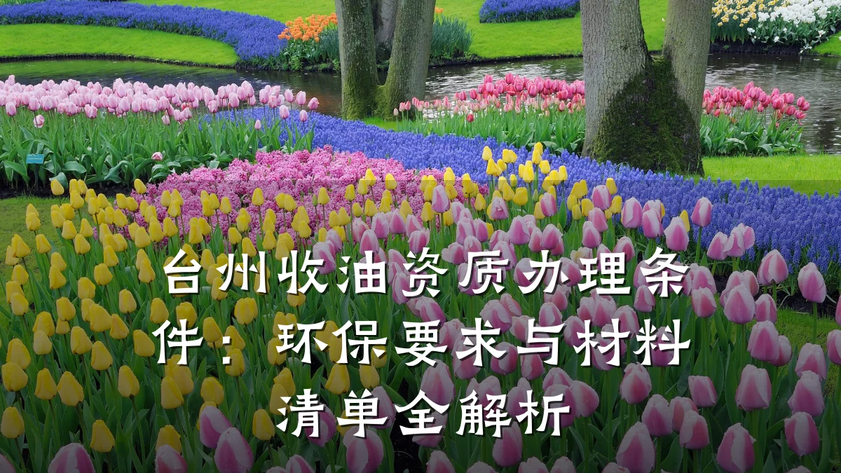 台州收油资质办理条件:环保要求与材料清单全解析