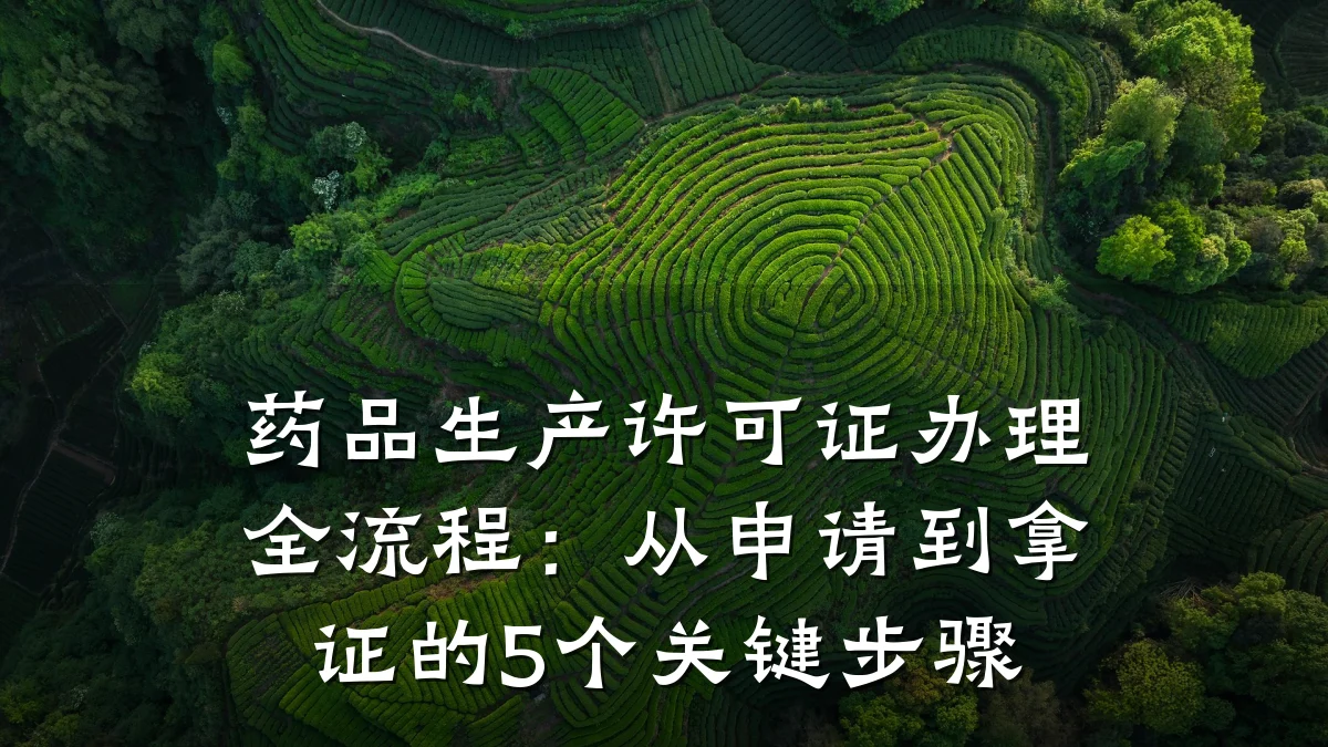 药品生产许可证办理全流程：从申请到拿证的5个关键步骤