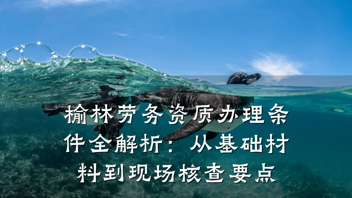 榆林劳务资质办理条件全解析：从基础材料到现场核查要点