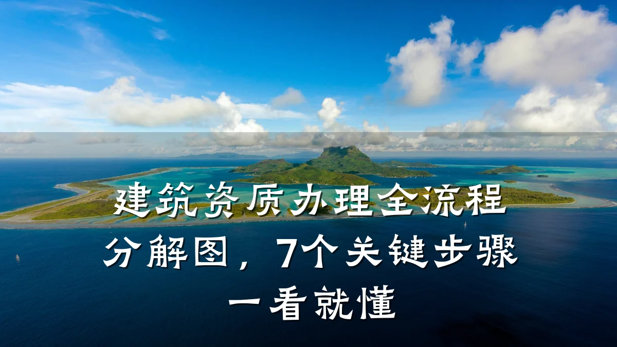 建筑资质办理全流程分解图,7个关键步骤一看就懂