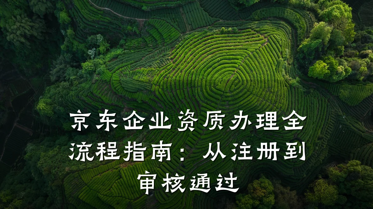 京东企业资质办理全流程指南：从注册到审核通过
