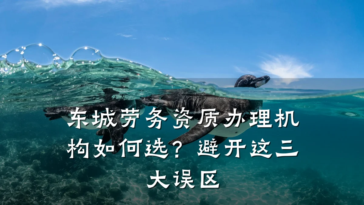 东城劳务资质办理机构如何选?避开这三大误区