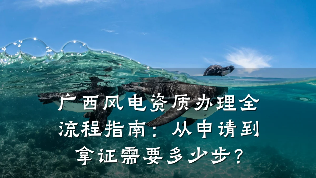 广西风电资质办理全流程指南:从申请到拿证需要多少步?