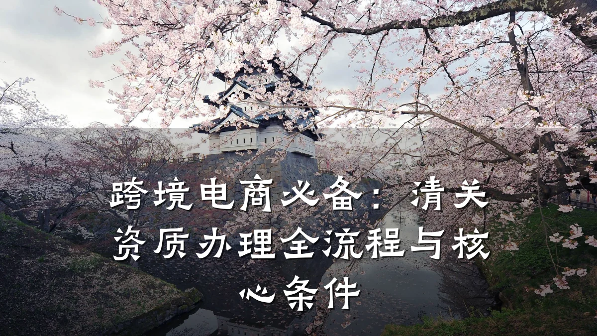 跨境电商必备：清关资质办理全流程与核心条件