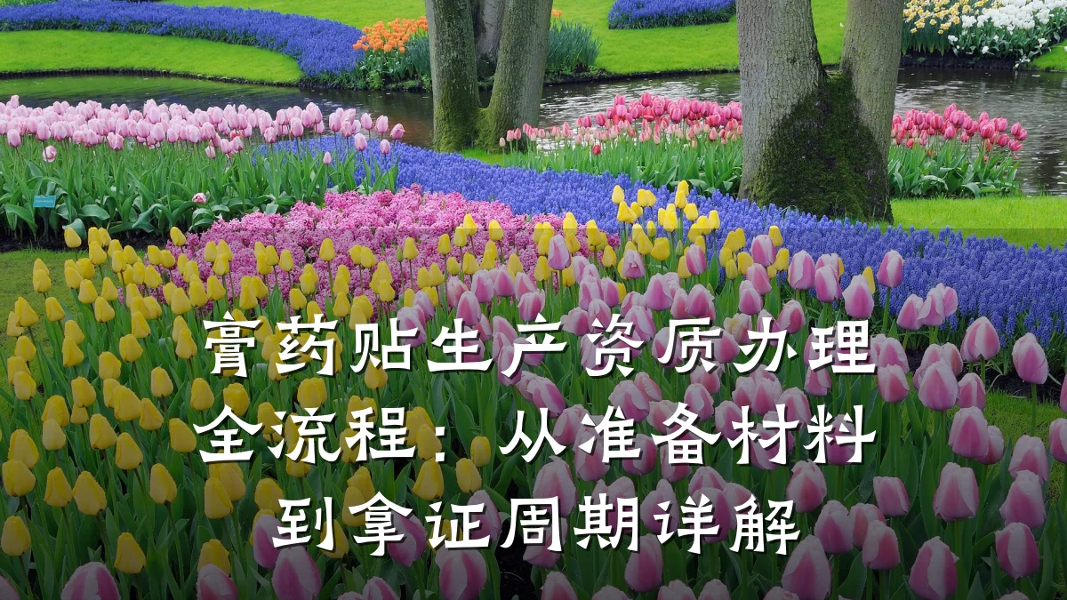 膏药贴生产资质办理全流程:从准备材料到拿证周期详解