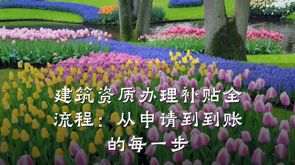 建筑资质办理补贴全流程:从申请到到账的每一步