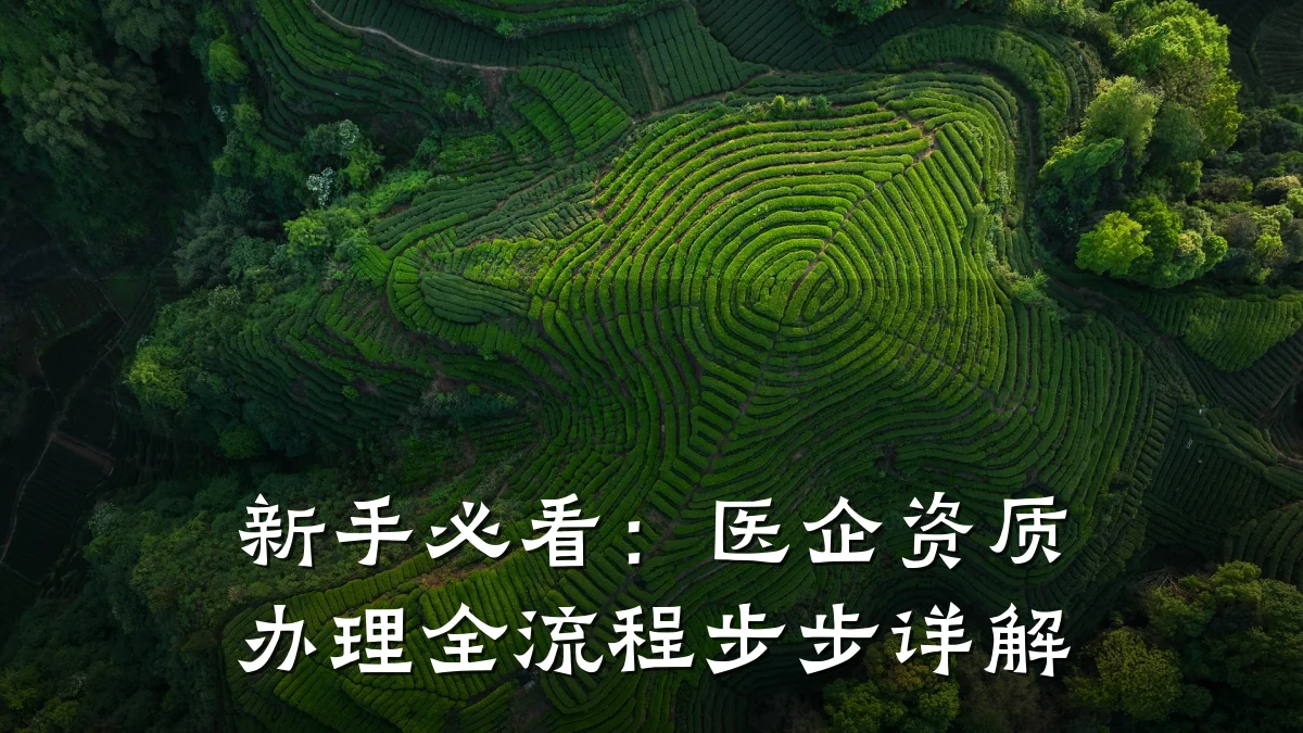 新手必看:医企资质办理全流程步步详解