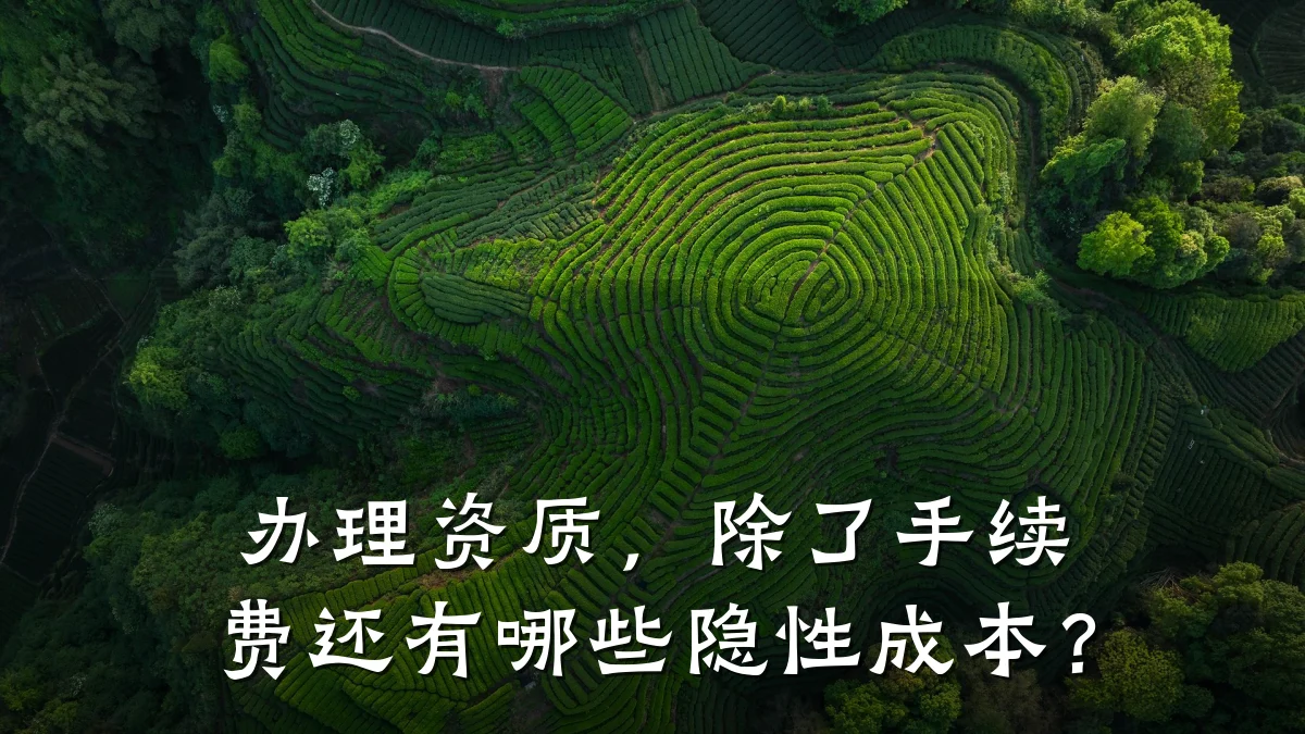 办理资质，除了手续费还有哪些隐性成本？