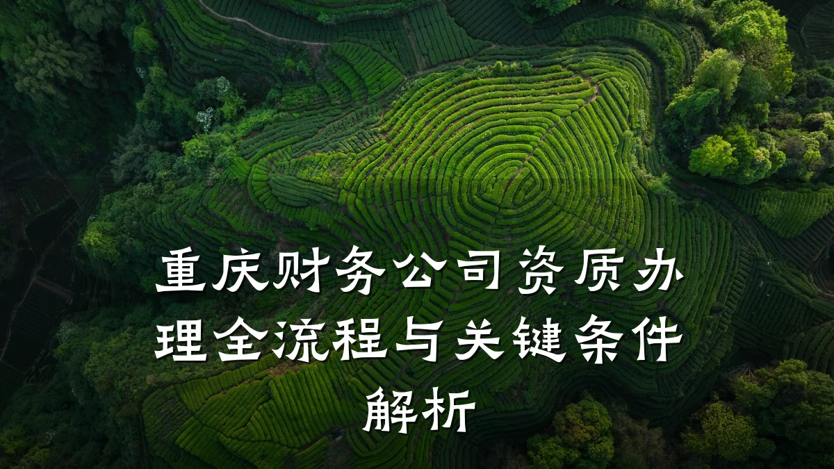 重庆财务公司资质办理全流程与关键条件解析