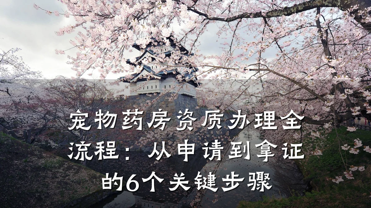 宠物药房资质办理全流程:从申请到拿证的6个关键步骤