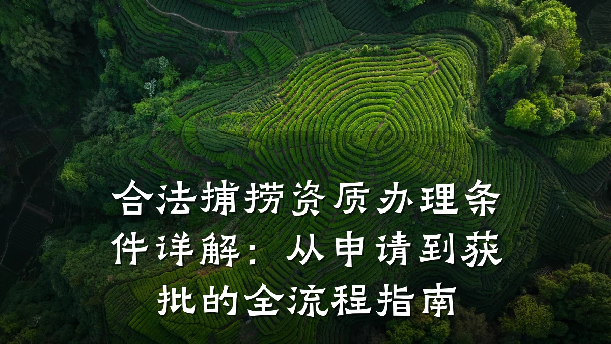 合法捕捞资质办理条件详解：从申请到获批的全流程指南