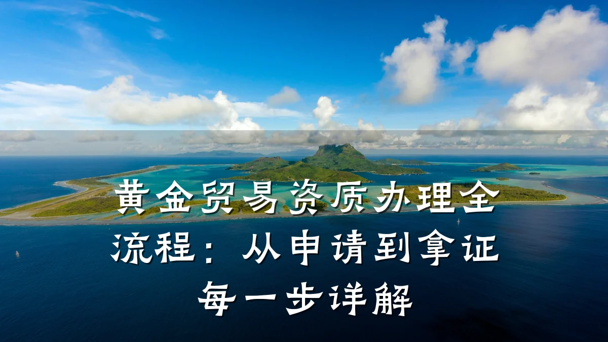黄金贸易资质办理全流程：从申请到拿证每一步详解