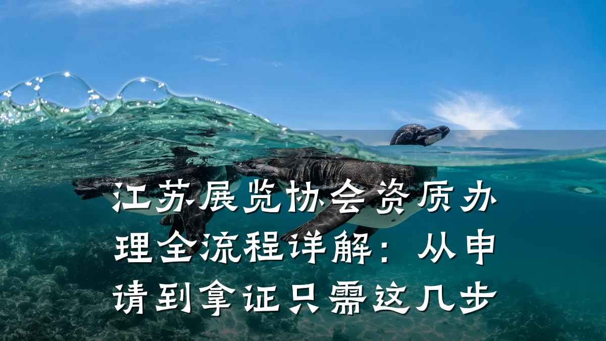 江苏展览协会资质办理全流程详解：从申请到拿证只需这几步