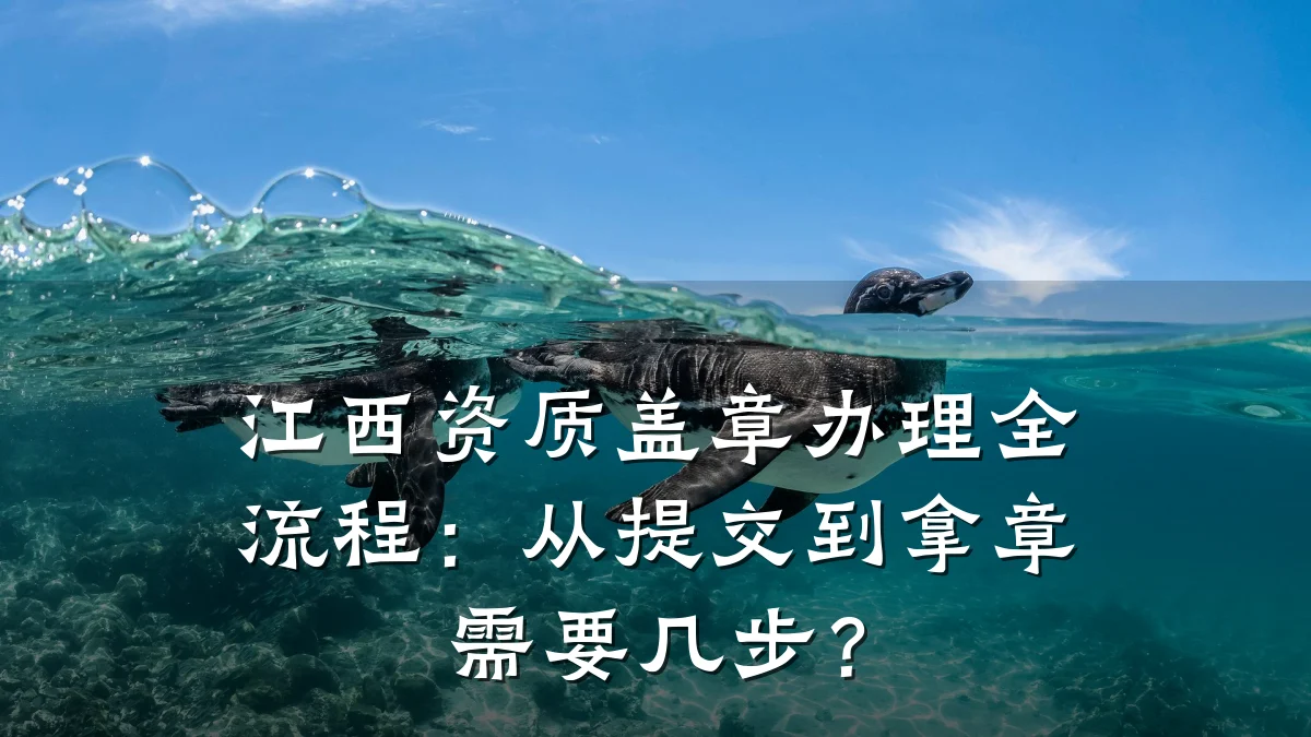 江西资质盖章办理全流程：从提交到拿章需要几步？
