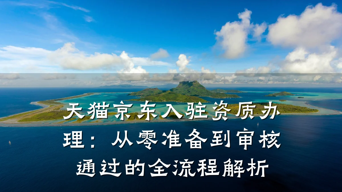 天猫京东入驻资质办理：从零准备到审核通过的全流程解析