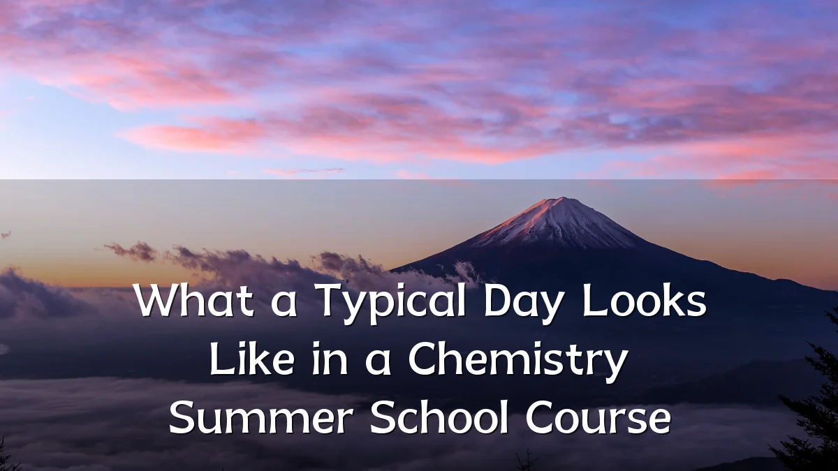 What a Typical Day Looks Like in a Chemistry Summer School Course