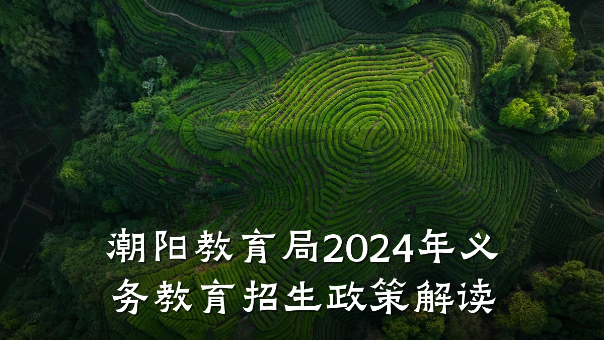 潮阳教育局2024年义务教育招生政策解读