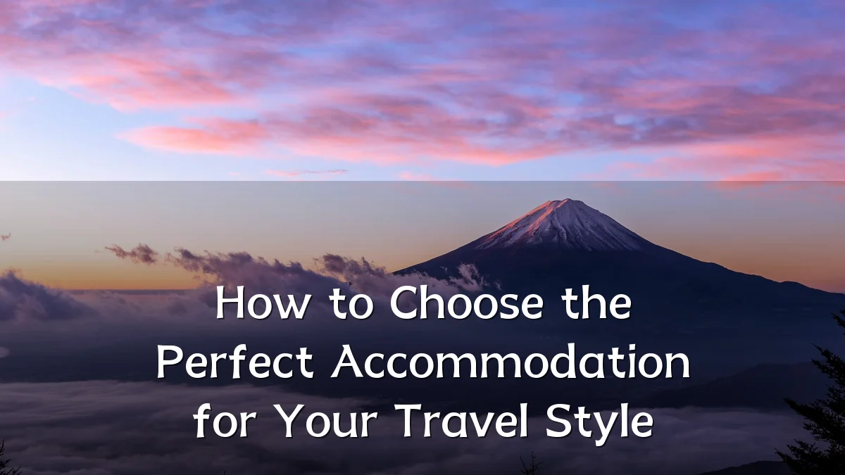How to Choose the Perfect Accommodation for Your Travel Style