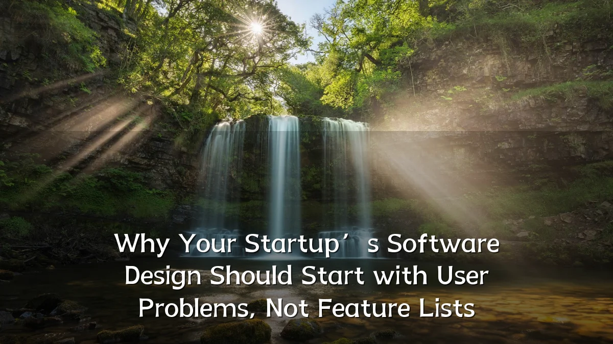Why Your Startup’s Software Design Should Start with User Problems, Not Feature Lists